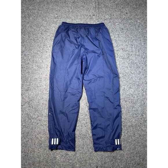 Adidas Y2K Track Pants Windbreaker Material Men’s L Blue Wide Leg Hip Hop - Picture 2 of 8